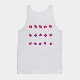 Purple cute ladybugs Tank Top